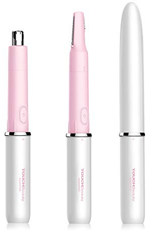 TOUCHBeauty Eyebrow Trimmer, Nose Ear Trimmer, Precision 2 in1 Hair Remover, Painless for Face Chin Lips Neck Bikini-line Armpit