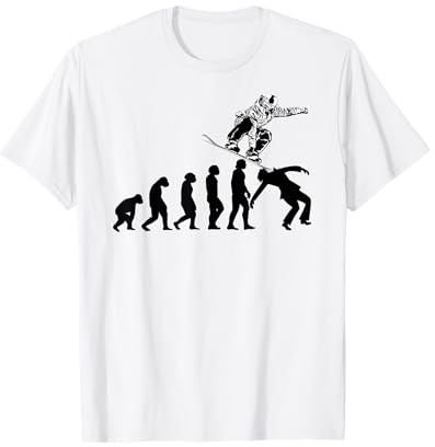 Snowboarding Snowboarders Évolution Snowboard T-Shirt