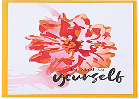 Sizzix Stencil a strati 4PK-Dipinto Fiore by Olivia Rose, 665264, Multicolore