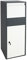 Paketkasten HWC-G80, Paketbox Standbriefkasten Paketbriefkasten Gr��e XL - verzinkt anthrazit-wei�