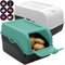 ARTECSIS Kartoffel Aufbewahrungsbox 2er Set I Gemüsebox Kartoffelbox mit Deckel für ca. 4 kg Kartoffeln + 6 Aufkleber mit Gemüsesorten (Mintgrün/Weiß)