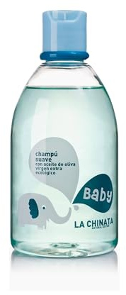 Pack 3 Champú suave para bebés con piel sensible - La Chinata - Fórmula sin lágrimas ni parabenos con aceite de oliva virgen extra - Hidrata y protege el cuero cabelludo delicado - 250ml