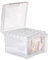 M.J COMFY-LIFE Photo Storage Box 4 inch x 6 inch Photo Box Photo Storage Box Clear Plastic Photo Storage Box with Snap Lid Ideal for Storing Photos Crafts Cards and Office Supplies