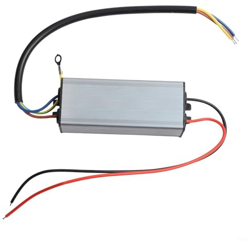 Sisinkal Corriente constante, alta potencia de 1500 mA, 50 W de potencia del controlador LED impermeable, transformador de suministro con carcasa de aluminio para luz de calle, luz de inundación de