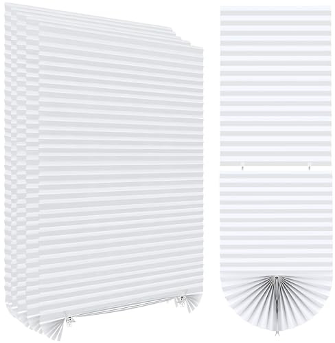 6 Pack Temporary Blackout Blinds,Stick On Blinds for Windows,No Drill,Self Adhesive,Adjustable,Easy to Cut,for Home Bedroom Bathroom Kitchen Windows,60x150CM