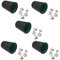 HAC24 5X Würfelbecher Set Schwarz mit je 5 Würfel Knobelbecher Knobel Chicago Würfelset Würfelspiele