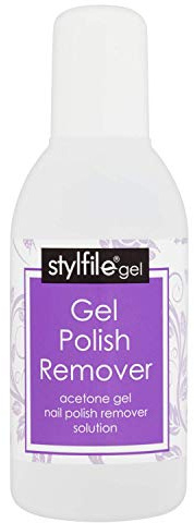 STYLFILE Gel Nail Polish Remover Solution (150ml), At Home Nail Varnish or Acrylic Removal, 100% Acetone, Perfect for Soaking Off Gel Polish, Quick and Easy, Lifts Polish in 15 Minutes