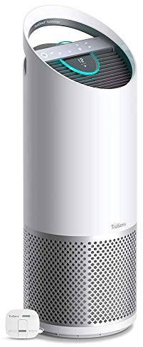 Leitz TruSens Z-3000 HEPA Luftreiniger mit SensorPod, fängt luftübertragene Viren, Allergene, Pollen, Staub & Gerüche, UVC Lampe tötet 98% der Bakterien in der Luft, für Räume bis 70 m², 2415114EU