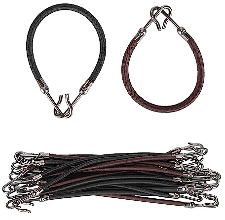 Elastische Haargummis mit Haken, 20pcs Pferdeschwanz Haken Gummiband Haar Haken Kopfschmuck Zubehör Personalisierte Haarstyling Gummiband mit Haken Styling Haarbänder