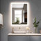 AI-LIGHTING Bathroom LED Mirror 50x70cm Adjustable Color Change with LED lights Dimmable Brightness Anti-fog Rectangle Vanity Illuminated Wall Mounted Backlit