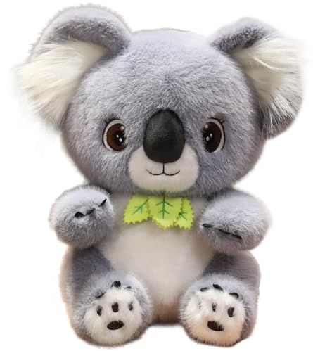 Cpoeof Koala en Peluche 35cm, Doux et Mignon, Animal de Compagnie Idéal pour Enfants, Cadeau Parfait pour Filles et Garçons, Collection de Peluches,35cm