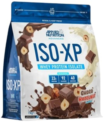 Applied Nutrition ISO XP Whey Isolate - Whey Protein Isolate Powder, ISO-XP Funky Yummy Flavours (1kg - 40 Servings) (Choco Hazelnut)