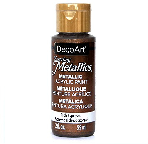 Deco Art Americana Acrylic Metallic Paint, Rich Expresso, Brown, 59 ml (Pack of 1)