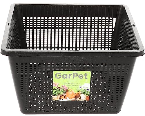 Gartenteich Teich Pflanzkorb Wasserpflanzenkorb Pflanzenkorb rund bogenförmig Seerose (23x23cm)