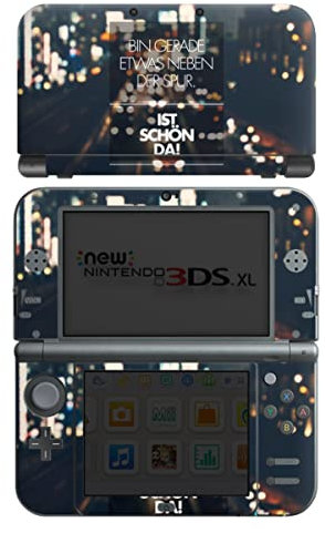 DeinDesign Skin kompatibel mit Nintendo New 3DS XL Folie Sticker Statement Stadt Sprüche