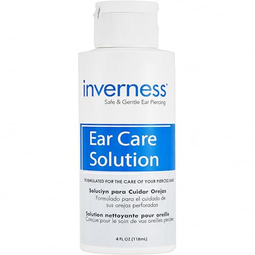 INVERNESS Piercing Cleaning Solution | Ear Piercing Cleaning-Solution for Pierce Aftercare | Ear Solutions-Piercing Cleaner