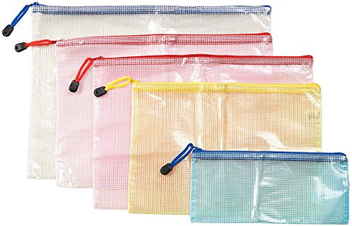 Xcase Dokumenten Reisetasche: 5er-Set Organizer-Taschen mit Reißverschluss für Ihren Urlaub (Kleidertasche, Faltbare Tasche mit Reißverschluß, Zip)
