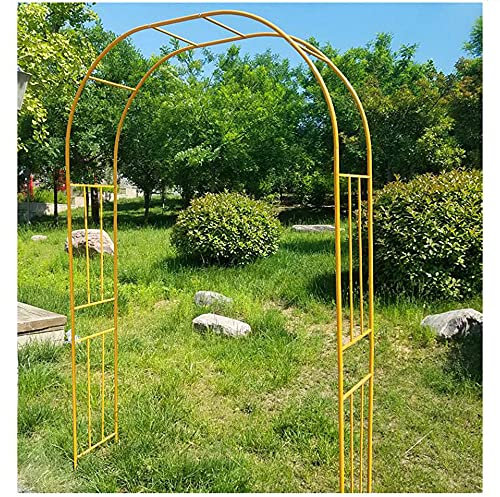 SSHHM Padiglione da Giardino in Metallo per Rose,Con Base Staccabile,Arco Sostegno per Rampicanti Decoration/C / W2.6×H2.4m