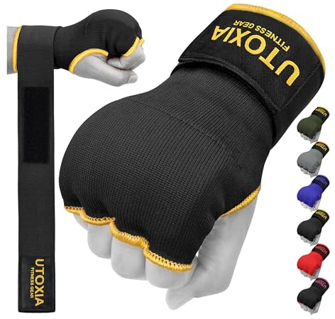 Guantes interiores de boxeo para hombres y mujeres, vendas de boxeo acolchadas de gel rápido para mujeres y vendas de mano para guantes de boxeo, correas elásticas de boxeo para protección de nudillos