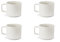 Excelsa Nordic Set 4 Tazze Tè Bianche, Ceramica Stoneware, Capacità 210 Ml.