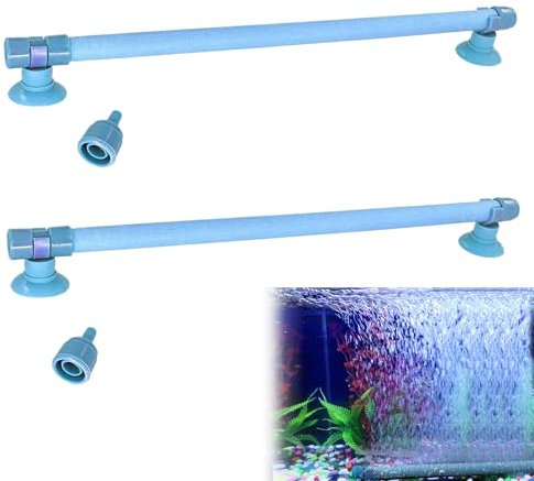 2 Pcs Aquarium Bubbler 10 inch Air Stone Increase Oxygen Blue Fish Tank Bubbler Accessory