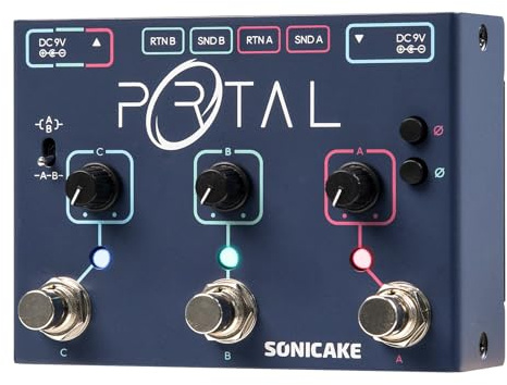 SONICAKE Portal Active Signal Mixer Analog Line Selector ABY and FX Loop | with Three Channels