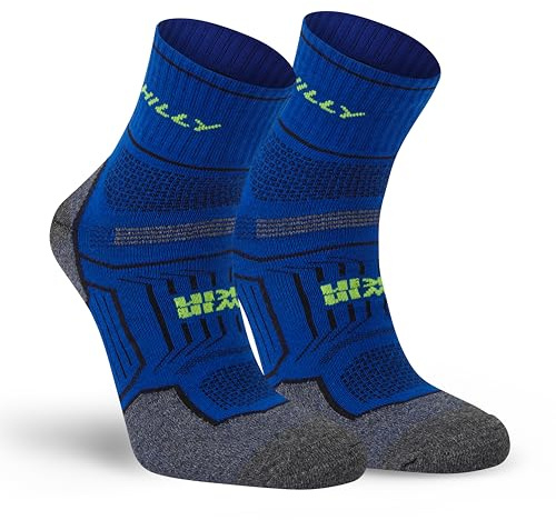 Hilly, Twin Skin, Anti Blister - Anklet - Med Cushioning, Cobalt/Grey Marl, M