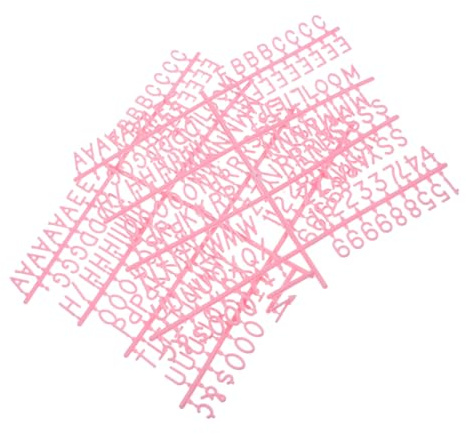 Homoyoyo Juego De 2 Letras De Plástico Para Tablero De Mensajes De Fieltro, Multifuncionales, Para Notas Y Decoraciones, Intercambiables, De Plástico Negro.