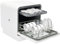 MEELRYD Mini lavastoviglie per 6 coperti, 1100 W, piccola lavastoviglie, controllo touch, funzione di asciugatura extra, per casa, dormitori e camper, colore: bianco