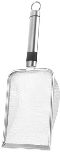 Toyvian Tamiz De Tierra De Jardín De Acero Inoxidable Mallas De Pala para Cribado De Tierra Herramienta para Compost y Rocas Uso para Bonsáis y Jardinería