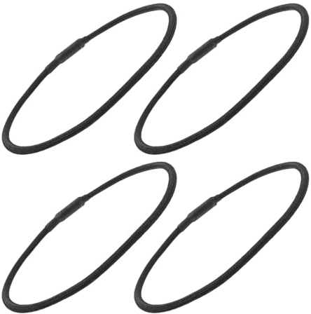 LRXIYODE Bandas Elásticas de Repuesto para Suspensión de Micrófono, Anillos de Goma Negros de 4.5 Cm, Kit de 4 Piezas para Soporte Antichoque, Accesorios Aplicables para Montaje en