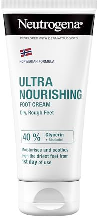 Neutrogena Norwegian Formula Ultra Nourishing Foot Cream for Dry Skin (1x 100ml), Intensely Moisturising Foot Cream Enriched with Glycerin, Relieving and Repairing Lotion for Dry Feet