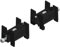 LA CROISEE DS GAU01266 Renovation pour Chassis Coulissant Aluminium-modele Simple, Livré, 4 Galets et 2 Axes, Charge par Paire de Chariot jusqu'à 110 kg, TU