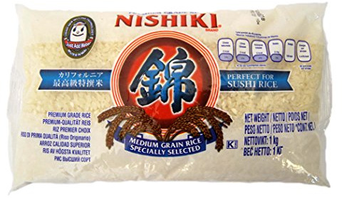 Nishiki Premium Grade Sushi Rice 1 kg (Pack of 1)
