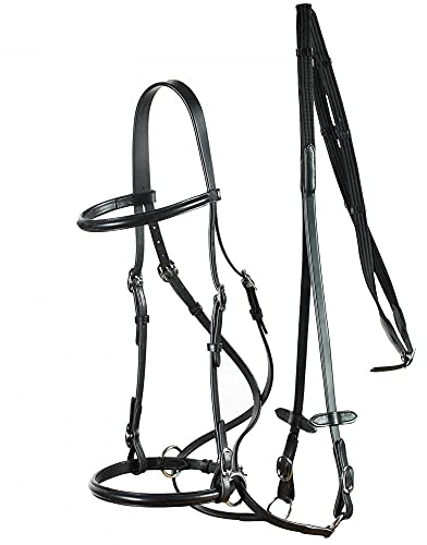 Horze Bitless Bridle, Black, F
