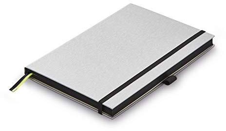 LAMY paper Hardcover A5 Notizbuch 810 – Format DIN A5 (145 x 210 mm) in schwarz mit Lamy-Lineatur, 192 Seiten und elastischem Verschlussband