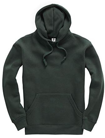 D&H CLOTHING UK premium vuxen unisex premium XS–6XL pullover tung blandad fleece jumper arbetskläder tröja huvtröjor topp enkel BNW unisex, Skog, XXL