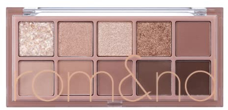 rom&nd Better Than Palette #03 ROSEBUD GARDENㅣ10 Blendable ShadesㅣLong Lasting and Neutral Eyeshadow PaletteㅣHigh Pigmented Smooth, Matte, Glitter, Shimmer Eye Makeupㅣ7.7g