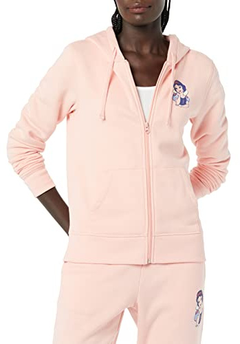 Amazon Essentials Disney | Marvel | Star Wars | Princess Women's Fleece Full-Zip Hoodie Sweatshirts (Available in Plus Size), Snow White, Medium