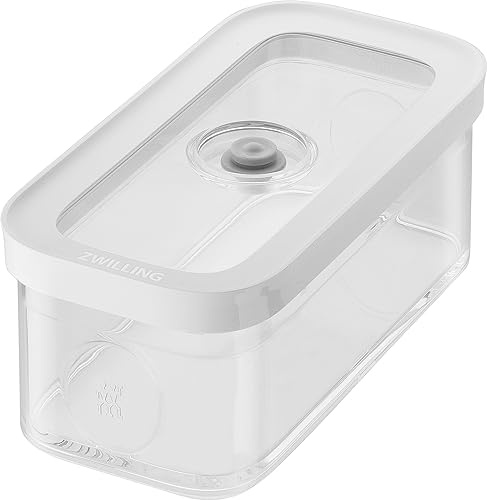 ZWILLING FRESH & SAVE CUBE Scatola, Taglia M, Contenitore modulare e impilabile, Conservazione ermetica e sottovuoto, Lavabile in lavastoviglie, Trasparente