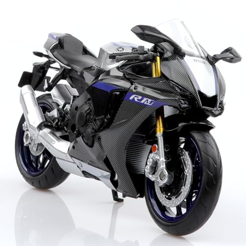 TOKAXI Yamaha YZF-R1M Jouet moulé sous pression à l'échelle 1/12, modèle de moto Yamaha, jouet de moto R1, cadeau pour garçons et filles
