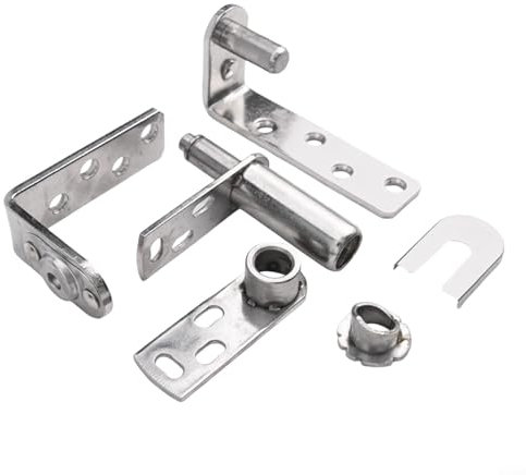 Charnières doubles battantes en acier inoxydable robuste pour portes de café, berline et portail, avec fonction de retour automatique (L)