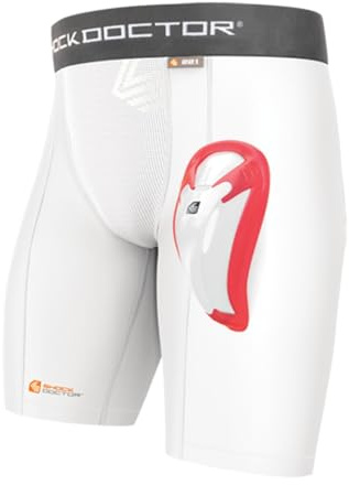 Shock Doctor, Pantaloncini di Compressione con Sospensorio Uomo Bioflex