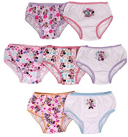Disney Minnie Mouse Underwear with Multiple Print and Silhouette Options in Sizes 2/3T - 8