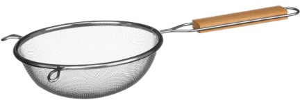 Premier Housewares Sieve with Wooden Handle, 16 cm - Stainless Steel