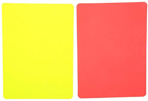 Football Referee Card Sets PVC Soccer Red and Yellow Card Soccer Games Referee Tool Equipment for Soccer Matches and Other Sports