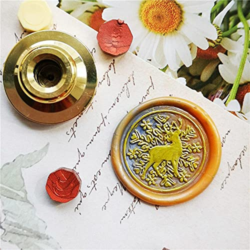 Exquisito sello de pintura en la tarjeta de cumpleaños Sellos de sobres de bricolaje Adorno de alce de abeja Invitaciones de boda clásicas Sellos de cera-solo cabeza
