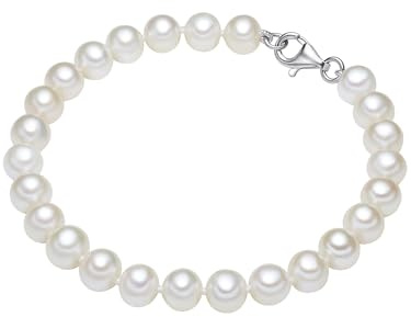 Valero Pearls Bracciale di perleda Donna in Argento Sterling