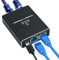 Teaque Gigabit Ethernet Switch 3 Port- Ethernet Splitter 1 to 3, Network Switch with USB-C Power Cable, LAN Internet Splitter Ethernet for Computer, Hub, Router, Set-Top Box, Digital TV