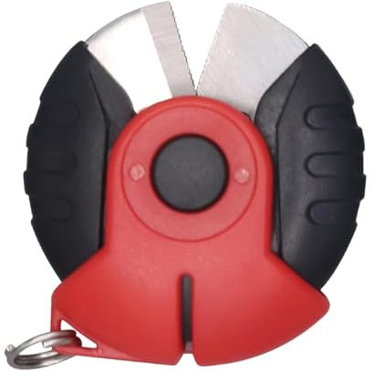 Xijobido Tijeras para líneas trenzadas, Tijeras para trenzas de pesca, Tijeras Pequeñas Para Hilos De Pesca Trenzados, Cortador de líneas compacto y liso de acero inoxidable multifunción resistente al